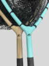Two Big Water fishing nets side by side. One color is Quicksand, the other color is Seafoam.